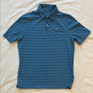 Boy’s Blue Striped Vineyard Vines Polo Shirt